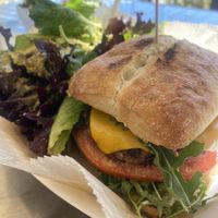 Quinoa black bean burger   at Seed to Table Vegan Eatery in Venice