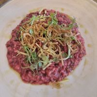 Beetroot Risotto  at The Wensleydale Heifer in West Witton