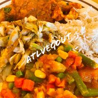 Veggie plate   at Yak the Kathmandu Kitchen in Mobile