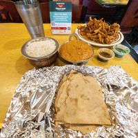 Vegan Roti, Vegan Coconut Korma, Vegan Pakoras  #Veganuary at Yak the Kathmandu Kitchen in Mobile