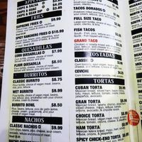 Menu at Pancho's Vegan Tacos - Fort Apache in Las Vegas