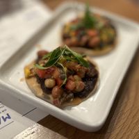 Zesty bean tostadas  at Wahaca - Covent Garden in London