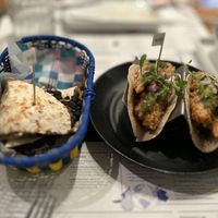Black Bean & Vegan Cheese Quesadilla & Plant-Based Chicken & Avocado Tacos  at Wahaca - Covent Garden in London