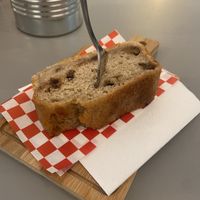 Bananabread: tasty and moist. Very good!  at Haley's Comet Breakfast Club in The Hague