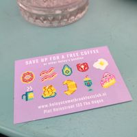 Cute stamp card! at Haley's Comet Breakfast Club in The Hague