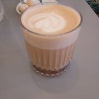 Chai latte with oat milk at Haley's Comet Breakfast Club in The Hague