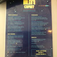 Menu  at Haley's Comet Breakfast Club in The Hague