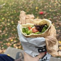 Lamb steak kevab with garlic sauce  at Kevabs in Brunswick