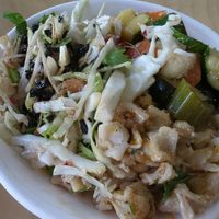 salad bowl $12 featuring manti at Kevabs in Brunswick