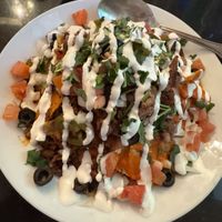 Happy nachos  at Vegetarian House in San Jose