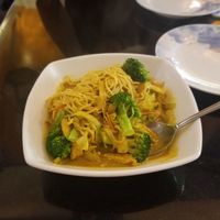 Mongolian Curry Chow Mein ($10) at Vegetarian House in San Jose