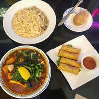 Stroganoff and bun hue at Vegetarian House in San Jose