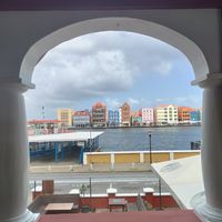 Beautiful views from the terrace at De Governeur in Willemstad