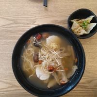 Vegan herbal ramen and dumpling at Green Ba - Somerset in Central Singapore