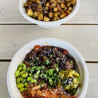 So much delicious food at Poke Food Station in Willemstad