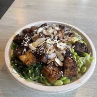 Poke bowl with tofu  at Poke Food Station in Willemstad