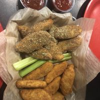 Vegan “wings” this is a double order    at Art's Pub in Lansing