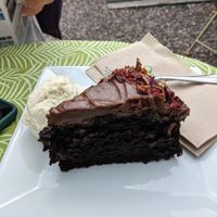 Beetroot chocolate cake was delicious at Catchacarrot Vegan in Ardfern