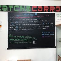 Menu available during our visit early October 2021 at Catchacarrot Vegan in Ardfern
