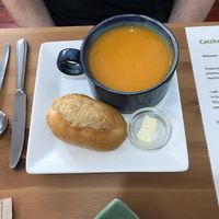 Soup at Catchacarrot Vegan in Ardfern