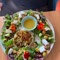 Vegan tart at Catchacarrot Vegan in Ardfern