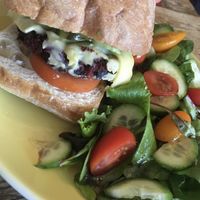 Beetroot burger  at Toast in Herne Bay