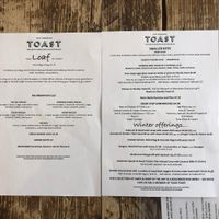 Good selection of veg and vegan options  at Toast in Herne Bay