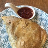 Vegan tomate filo at Claudes Kitchen in Christchurch