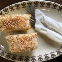 Crazy coconut custard  at Claudes Kitchen in Christchurch