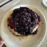 Vegan blueberry pancakes  at The Lindenhurst Diner in Lindenhurst