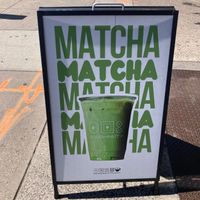 Placard at Doughnut Plant - Flatbush in Brooklyn