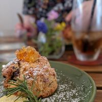 Scone at Apron Cafe in Naoshima