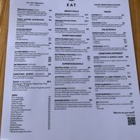 Food menu at Depot Cafe in Noosaville