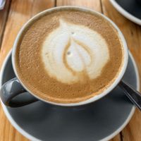 Really good coffee, I’ll be back for the coffee! Almond milk flat white  at Depot Cafe in Noosaville