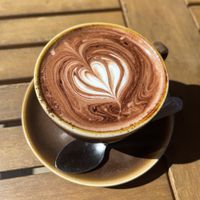 Vegan hot chocolate   at Boneless Vegetarian Cafe in Bermagui