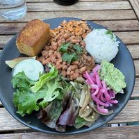 New winter menu Burrito plate   at Boneless Vegetarian Cafe in Bermagui