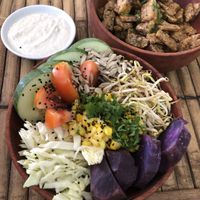 Tempeh/tofu salad bowl for 50k  at Mama's Garden - Maybe closed in 