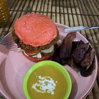 Sweet Potato Burger  at Mama's Garden - Maybe closed in 