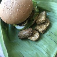 Tempeh burger. 😍🌱 at Mama's Garden - Maybe closed in 