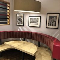 Inside seating  at Greggs - Pentagon Shopping in Chatham