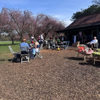 Seating  at The Pavilion Cafe in Edinburgh