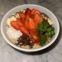 Date banana smoothie protein bowl  at The Loft - Uluwatu in Pecatu