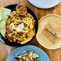 Vegan Nachos, wrap, side of tempeh   at The Loft - Uluwatu in Pecatu
