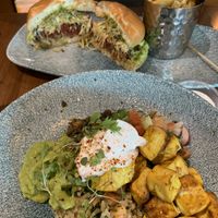 Modern Burrito Bowl and the Beetroot and Quinoa Burger! at LGW - Sonoma - NT  in Horley