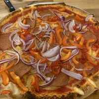 Salamipizza  at Pizzeria Trattoria Sorrentino in Cologne