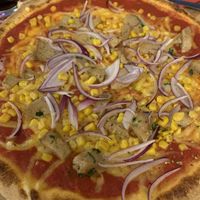 Pizza mit Chicken  at Pizzeria Trattoria Sorrentino in Cologne