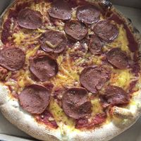 Vegan Pizza Salami  at Pizzeria Trattoria Sorrentino in Cologne