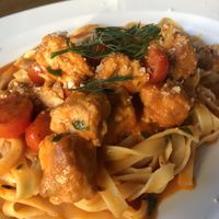 Lach Tagliatelle in Tomatensahnesosse   at Pizzeria Trattoria Sorrentino in Cologne