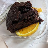 Chocolate cake at Pizzeria Trattoria Sorrentino in Cologne