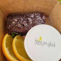 Chocolate Cake (Vegan) at Hans im Glück in Dortmund